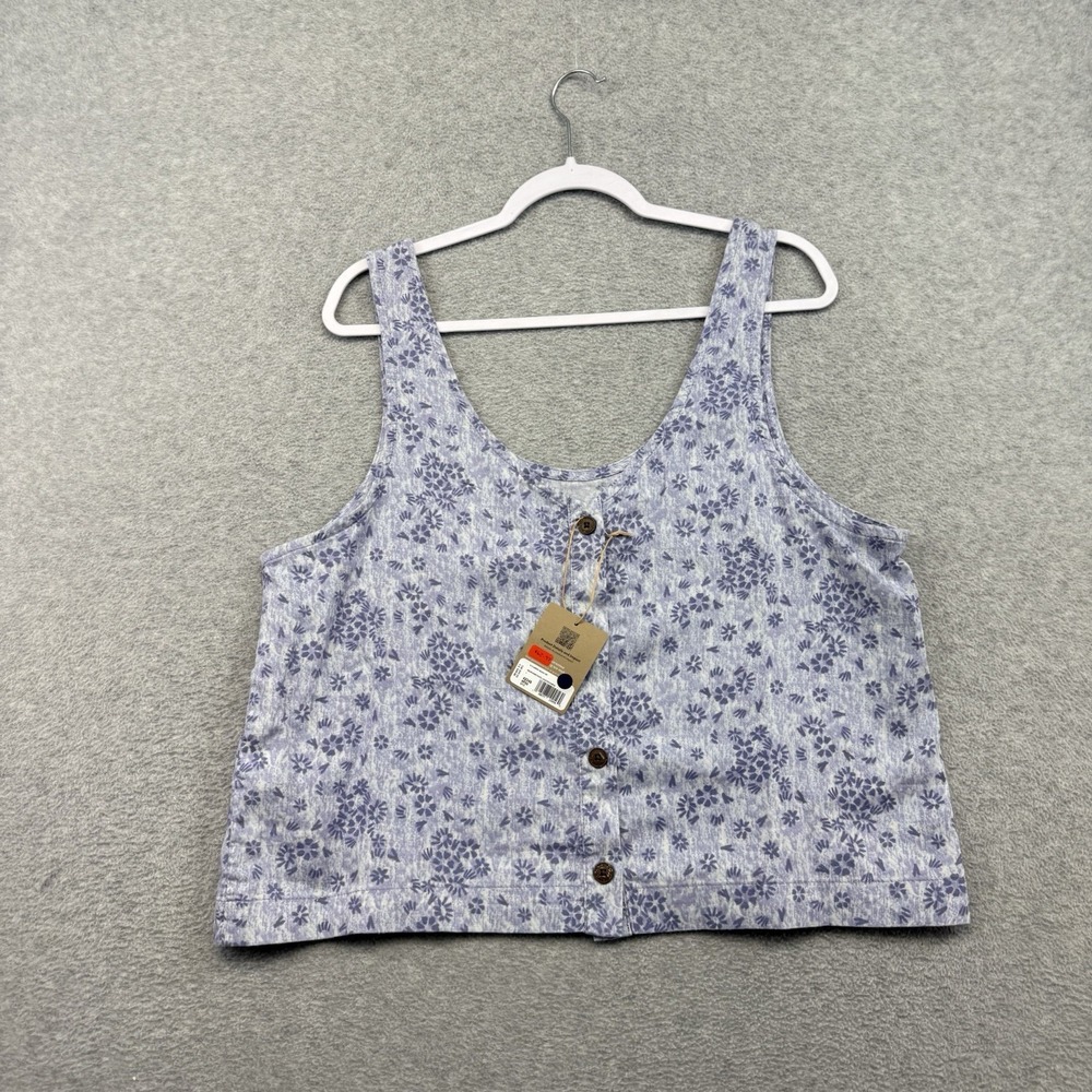 Patagonia Women's Garden Island Top Wildflower Solstice Purple Size LARGE NEW
